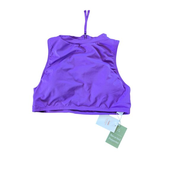 Andie Swim The Venice High Neck Top Violet Purple Size Medium - Picture 6 of 10